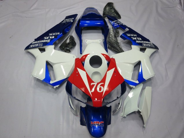 76 Blanco & Rojo 2003-2004 Honda CBR600RR Carenado Moto 76 Blanco & Rojo 2003-2004 Honda CBR600RR Carenado Moto