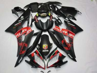 Abarth Negro Mate 2006-2007 Yamaha R6 Carenado Moto