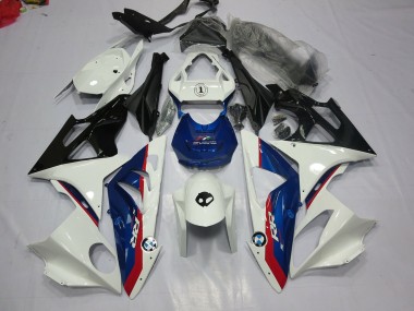 Alien Azul & Blanco 2009-2014 BMW S1000RR Carenado Moto