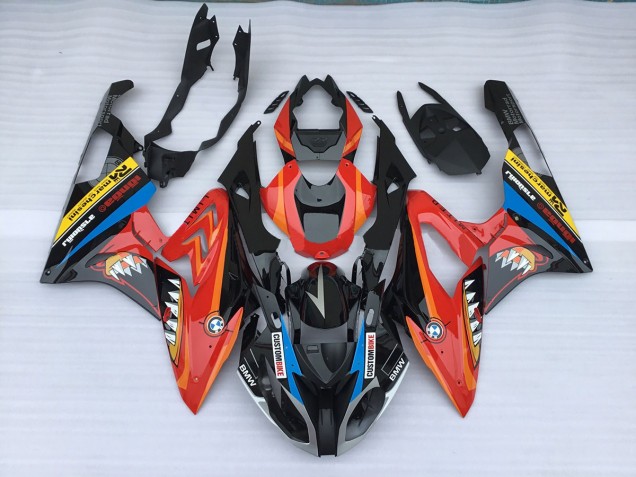 Alien Azul & Blanco 2009-2014 BMW S1000RR Carenado Moto