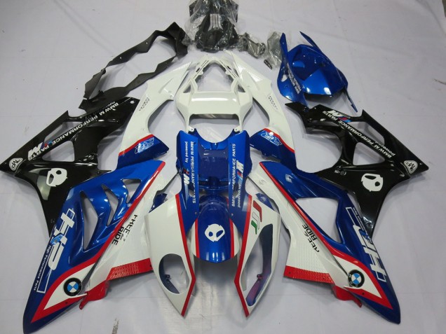 Alienígena Azul & Blanco 2009-2014 BMW S1000RR Carenado Moto