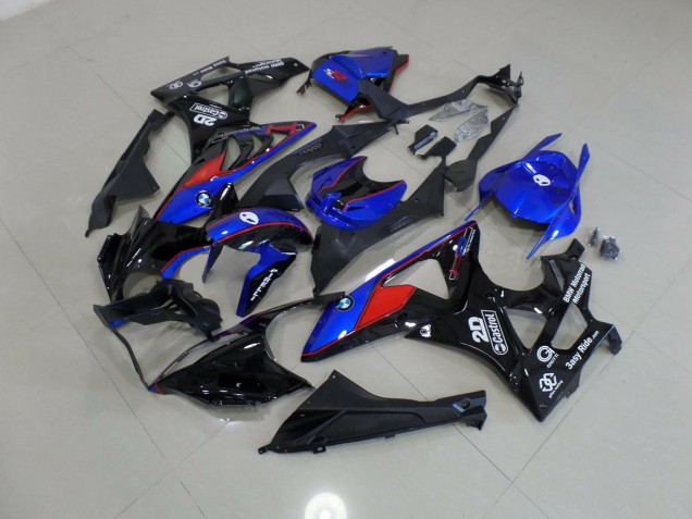 Alienígena Azul & Blanco 2009-2014 BMW S1000RR Carenado Moto