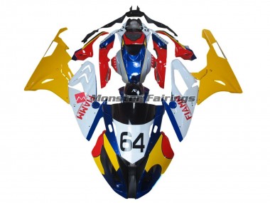 Alienígena Azul & Blanco 2009-2014 BMW S1000RR Carenado Moto