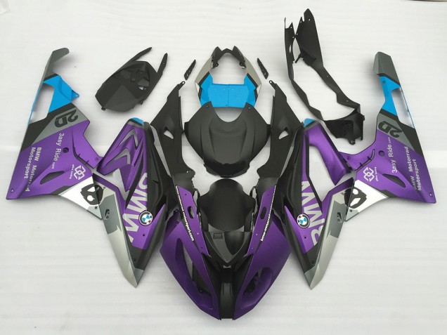 Alienígena Azul & Blanco 2009-2014 BMW S1000RR Carenado Moto