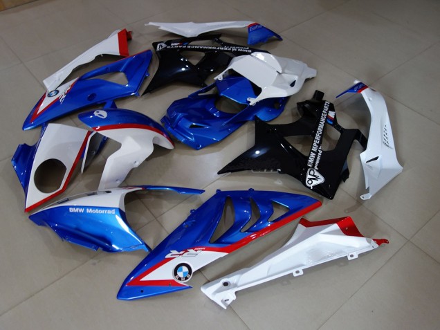 Alienígena Azul & Blanco 2009-2014 BMW S1000RR Carenado Moto