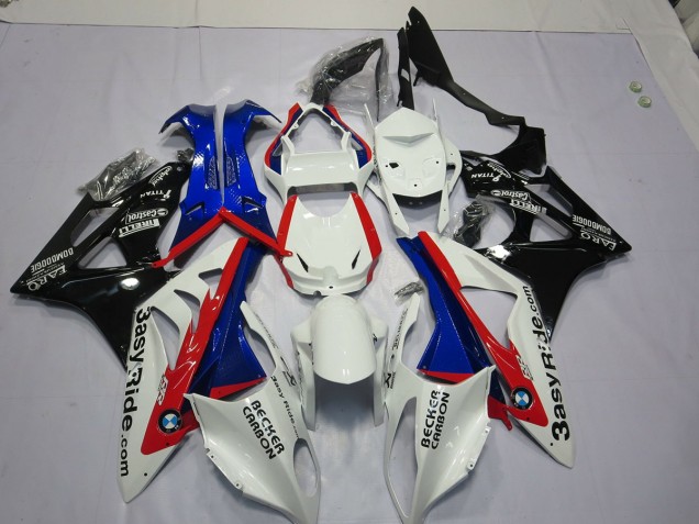 Alienígena Azul & Blanco 2009-2014 BMW S1000RR Carenado Moto