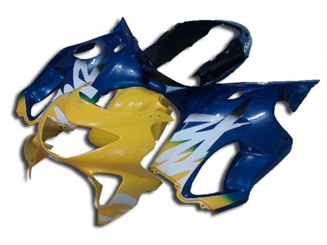 Amarillo & Azul 1999-2000 Honda CBR600 F4 Carenado Moto