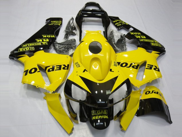 Amarillo Brillo Repsol 2003-2004 Honda CBR600RR Carenado Moto