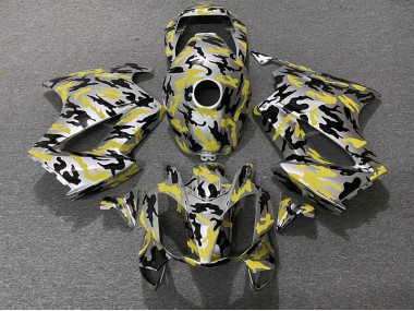 Amarillo Camuflaje 2002-2012 Honda VFR800 Carenado Moto
