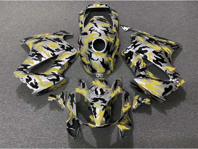 Amarillo Camuflaje 2002-2012 Honda VFR800 Carenado Moto
