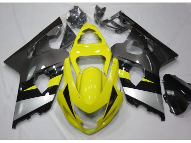 Amarillo & Gris 2004-2005 Suzuki GSXR 600-750 Carenado Moto