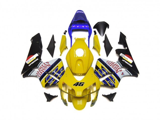 Amarillo Nastro Azzurro 46 2003-2004 Honda CBR600RR Carenado Moto Amarillo Nastro Azzurro 46 2003-2004 Honda CBR600RR Carenado Moto