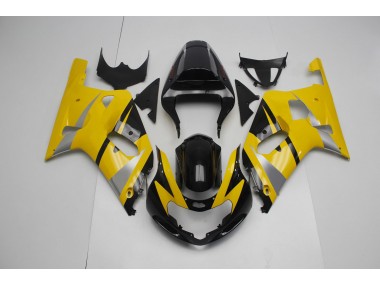 Amarillo & Negro 2001-2003 Suzuki GSXR 600-750 Carenado Moto