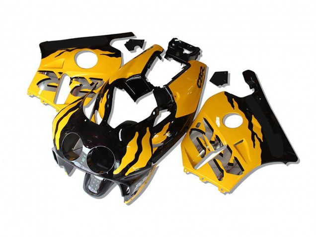 Amarillo Negro Rr 1990-1998 Honda CBR250RR Carenado Moto