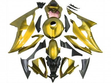 Amarillo Profundo 2008-2016 Yamaha R6 Carenado Moto