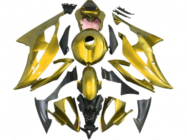 Amarillo Profundo 2008-2016 Yamaha R6 Carenado Moto