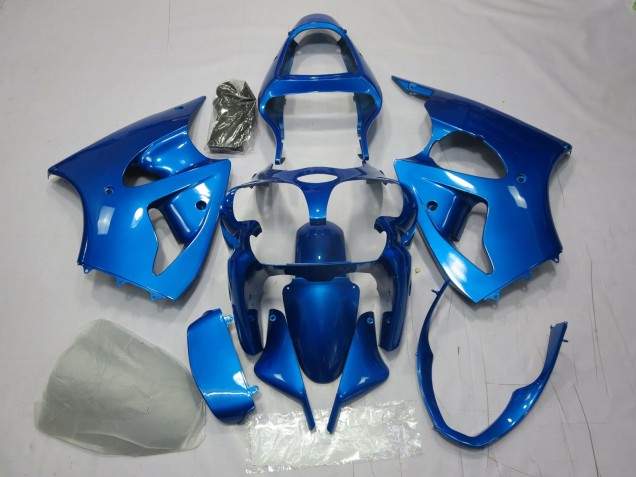 Azul 2000-2002 Kawasaki ZX6R Carenado Moto Azul 2000-2002 Kawasaki ZX6R Carenado Moto