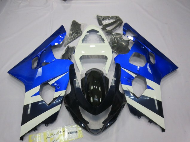 Azul Blanco 2004-2005 Suzuki GSXR 600-750 Carenado Moto