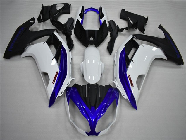 Azul & Blanco 2012-2016 Kawasaki Ninja 650R Carenado Moto
