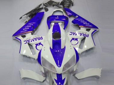 Azul & Blanco Personalizado 2005-2006 Honda CBR600RR Carenado Moto