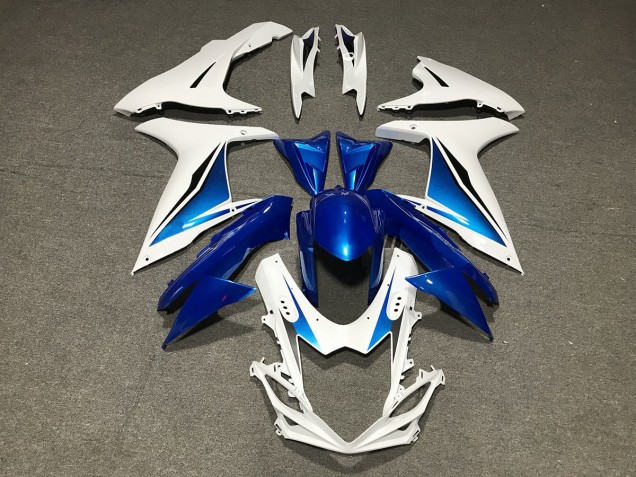 Azul Blanco Personalizado 2011-2024 Suzuki GSXR 600-750 Carenado Moto