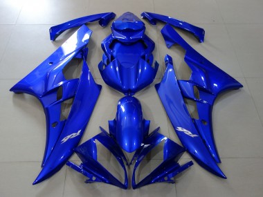 Azul Brillante 2006-2007 Yamaha R6 Carenado Moto