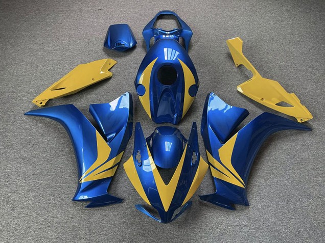 Azul Brillante & Amarillo 2012-2016 Honda CBR1000RR Carenado Moto Azul Brillante & Amarillo 2012-2016 Honda CBR1000RR Carenado Moto