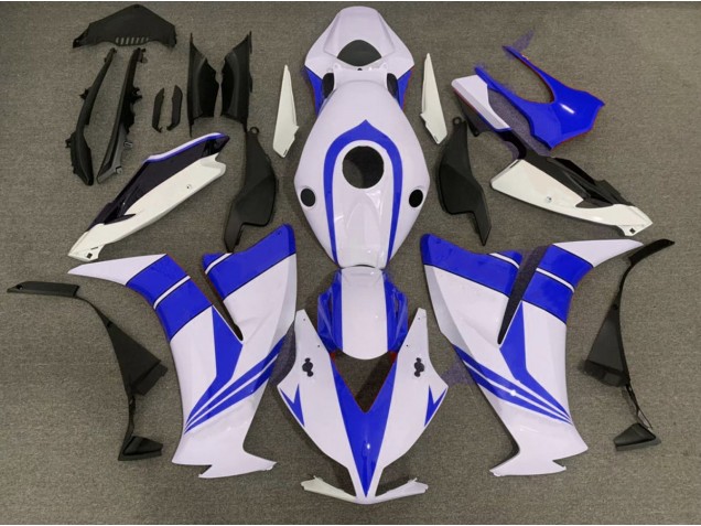 Azul Brillante & Blanco 2012-2016 Honda CBR1000RR Carenado Moto Azul Brillante & Blanco 2012-2016 Honda CBR1000RR Carenado Moto