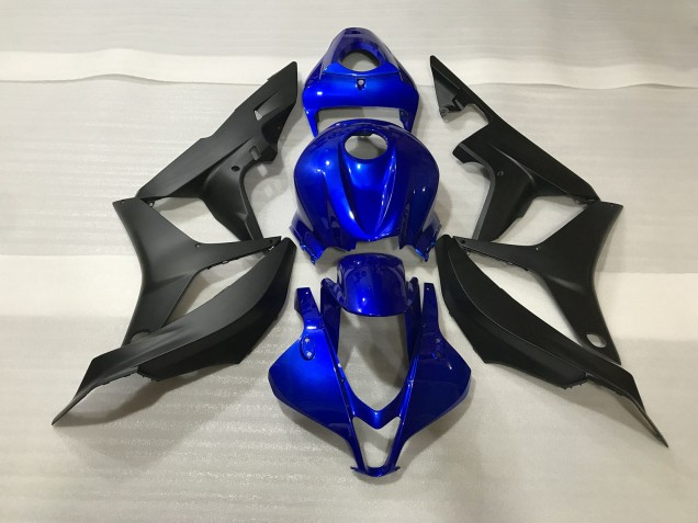 Azul Brillante & Lima 2007-2008 Honda CBR600RR Carenado Moto