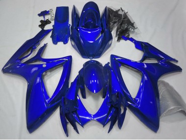 Azul Brillante Liso 2006-2007 Suzuki GSXR 600-750 Carenado Moto
