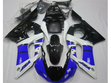 Azul Brillante & Negro 1998-2002 Yamaha R6 Carenado Moto