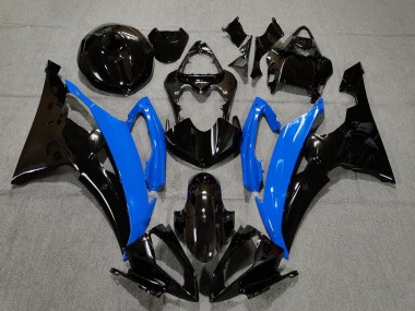 Azul Brillante & Negro 2008-2016 Yamaha R6 Carenado Moto