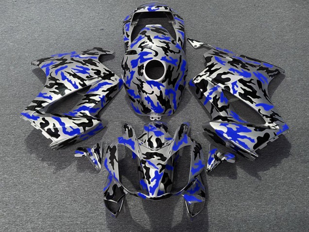 Azul Camuflaje 2002-2012 Honda VFR800 Carenado Moto Azul Camuflaje 2002-2012 Honda VFR800 Carenado Moto