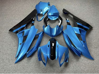 Azul Cielo & Negro 2006-2007 Yamaha R6 Carenado Moto