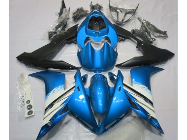 Azul Claro & Blanco 2004-2006 Yamaha R1 Carenado Moto
