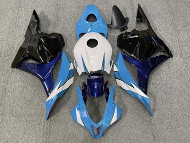 Azul Claro & Blanco 2009-2012 Honda CBR600RR Carenado Moto