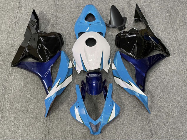 Azul Claro & Blanco 2009-2012 Honda CBR600RR Carenado Moto