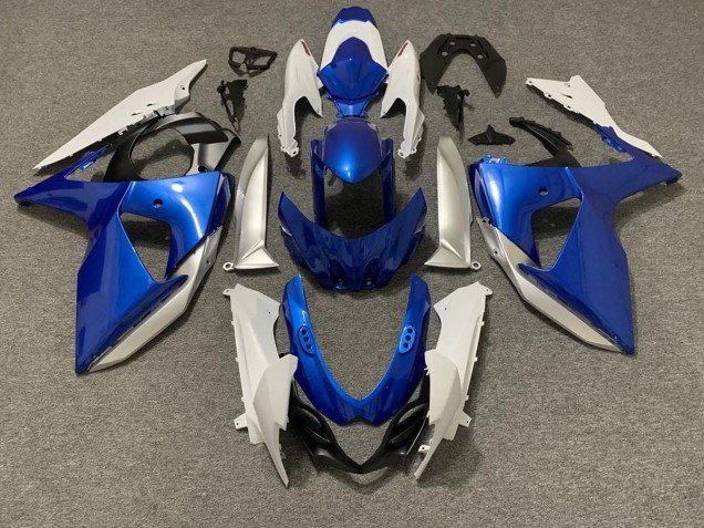 Azul Claro & Blanco 2009-2016 Suzuki GSXR 1000 Carenado Moto Azul Claro & Blanco 2009-2016 Suzuki GSXR 1000 Carenado Moto