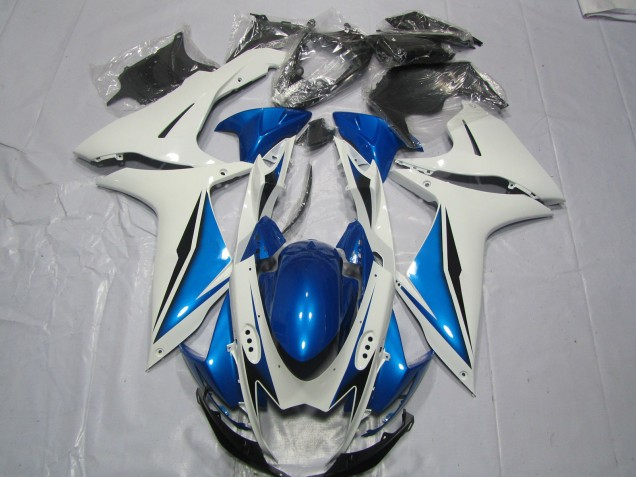 Azul Claro & Blanco 2011-2024 Suzuki GSXR 600-750 Carenado Moto