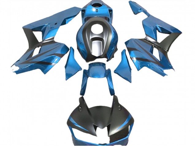 Azul Claro & Negro Mate 2013-2023 Honda CBR600RR Carenado Moto