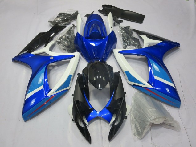 Azul Claro & Oscuro 2006-2007 Suzuki GSXR 600-750 Carenado Moto Azul Claro & Oscuro 2006-2007 Suzuki GSXR 600-750 Carenado Moto