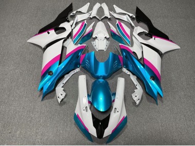 Azul Claro & Rosa 2017-2021 Yamaha R6 Carenado Moto