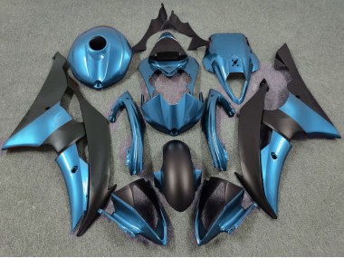 Azul Eléctrico & Negro Mate 2008-2016 Yamaha R6 Carenado Moto