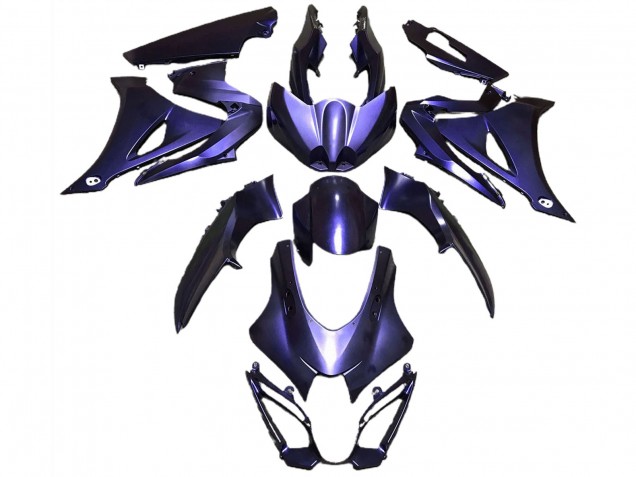 Azul Mate 2017-2023 Suzuki GSXR 1000 Carenado Moto Azul Mate 2017-2023 Suzuki GSXR 1000 Carenado Moto