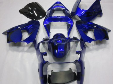 Azúl Metálico 2000-2002 Kawasaki ZX6R Carenado Moto