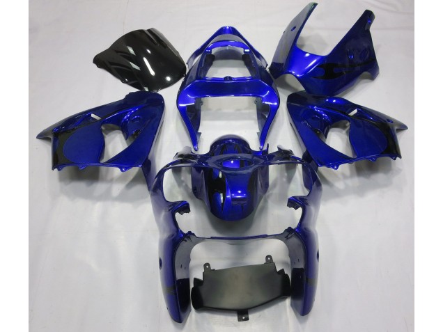 Azúl Metálico 2000-2002 Kawasaki ZX6R Carenado Moto
