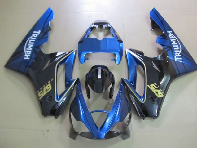 Azul & Negro 2006-2008 Triumph Daytona 675 Carenado Moto