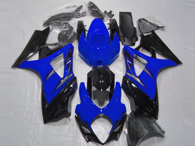 Azul & Negro 2007-2008 Suzuki GSXR 1000 Carenado Moto Azul & Negro 2007-2008 Suzuki GSXR 1000 Carenado Moto