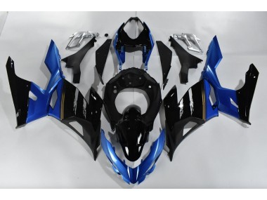 Azul & Negro 2018-2023 Kawasaki Ninja 400 Carenado Moto