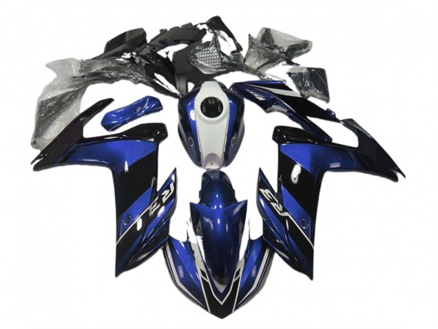 Azul & Negro Brillante 2015-2018 Yamaha R3 Carenado Moto